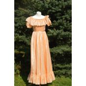 Sukienka pomarańczowa z paskiem- stroje dla dorosłych - ksiezniczka[1].jpg